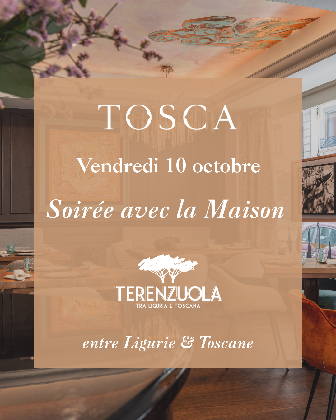 Un menu mettant à l'honneur les régions de Ligurie et de Toscane